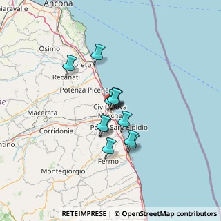Mappa Via Alessandro Volta, 62012 Civitanova Marche MC, Italia (8.88917)