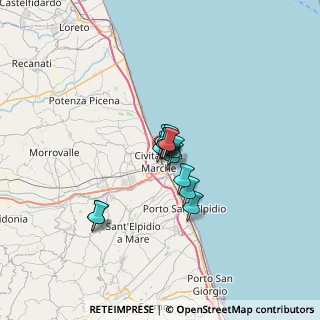 Mappa Via Alessandro Volta, 62012 Civitanova Marche MC, Italia (3.45154)