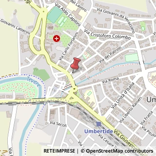 Mappa Piazza caduti del lavoro, 12, 06019 Umbertide, Perugia (Umbria)