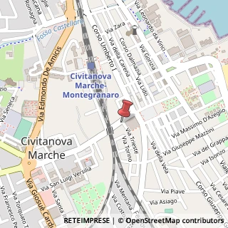Mappa Via Bruno Buozzi, 26, 62012 Civitanova Marche, Macerata (Marche)
