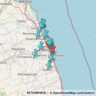 Mappa Vicolo dell'Olmo, 62012 Civitanova Marche MC, Italia (9.21154)