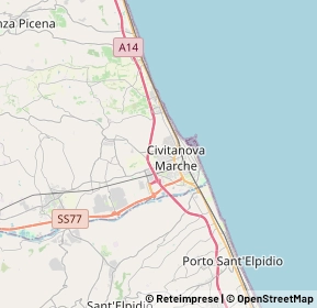 Mappa 62012 Civitanova Marche MC, Italia (2.591)