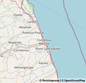 Mappa 62012 Civitanova Marche MC, Italia (12.7325)
