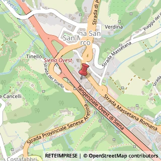 Mappa Via Malpensa, 1, 53100 Siena, Siena (Toscana)