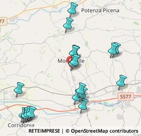 Mappa Via Giosuè Carducci, 62010 Morrovalle MC, Italia (4.89632)