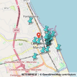 Mappa Via Guglielmo Marconi, 62012 Civitanova Marche MC, Italia (0.7005)