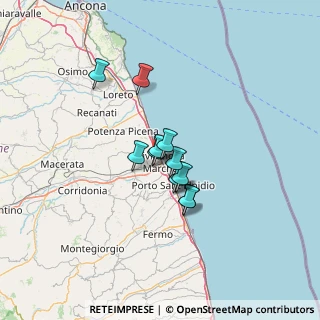 Mappa Via Guglielmo Marconi, 62012 Civitanova Marche MC, Italia (8.74333)