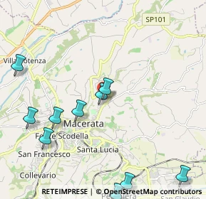 Mappa Via Fonte della Quercia, 62100 Macerata MC, Italia (2.78545)