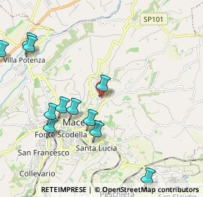 Mappa Via Fonte della Quercia, 62100 Macerata MC, Italia (2.45818)