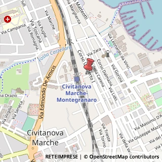 Mappa Via Fratelli Rosselli, 3, 62012 Civitanova Marche, Macerata (Marche)