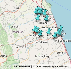 Mappa Contrada Santo Stefano, 62100 Macerata MC, Italia (13.964)