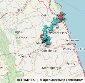 Mappa Contrada Santo Stefano, 62100 Macerata MC, Italia (8.04583)
