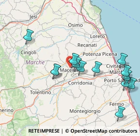 Mappa Contrada Santo Stefano, 62100 Macerata MC, Italia (17.33462)