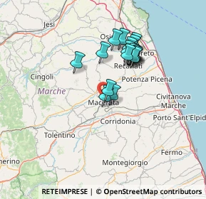 Mappa Contrada Santo Stefano, 62100 Macerata MC, Italia (11.923)