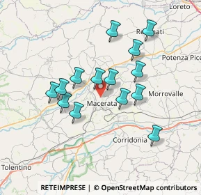 Mappa Contrada Santo Stefano, 62100 Macerata MC, Italia (6.43429)