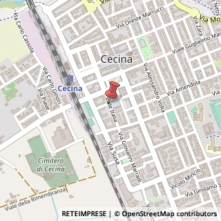 Mappa Piazza barontini 26/b, 57023 Cecina, Livorno (Toscana)
