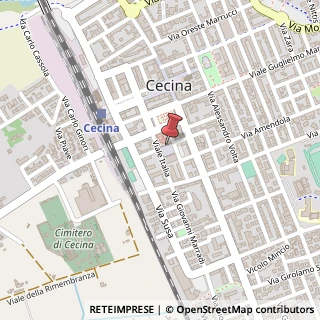 Mappa Piazza Ilio Barontini, 26, 57023 Cecina, Livorno (Toscana)