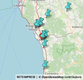 Mappa Piazza Ilio Barontini, 57023 Cecina LI, Italia (10.87)