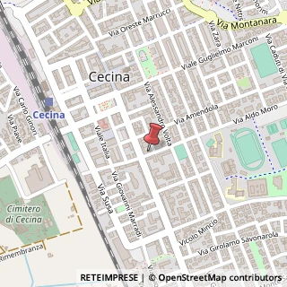 Mappa Via Filippo Turati, 3, 57023 Cecina, Livorno (Toscana)