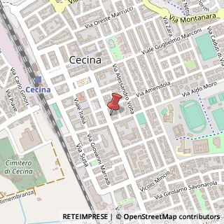 Mappa Corso Giacomo Matteotti, 229, 57023 Cecina, Livorno (Toscana)