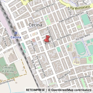 Mappa Via G. Amendola, 2, 57023 Cecina, Livorno (Toscana)