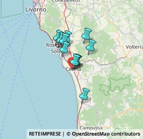Mappa Via Falcone e Borsellino, 57023 Castellina Marittima PI, Italia (8.71833)