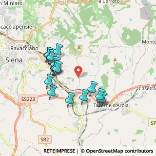 Mappa Strada del Tinaio, 53100 Siena SI, Italia (1.728)