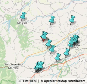 Mappa Via Roma, 62010 Treia MC, Italia (8.9425)