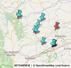 Mappa Via Roma, 62010 Treia MC, Italia (7.55)