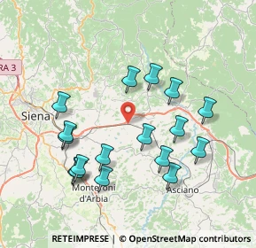 Mappa Strada Vicinale Valdibiena, 53019 Castelnuovo Berardenga SI, Italia (7.91647)