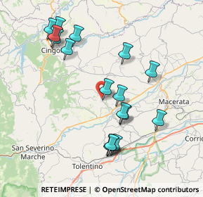 Mappa Contrada Fontevannazza, 62010 Treia MC, Italia (8.17353)