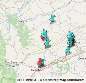 Mappa Contrada Fontevannazza, 62010 Treia MC, Italia (8.211)