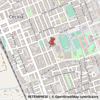 Mappa Via Napoli, 32, 57023 Cecina, Livorno (Toscana)