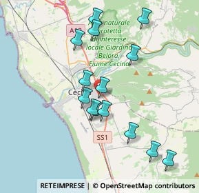Mappa Via Enrico Berlinguer, 57023 Cecina LI, Italia (3.77143)