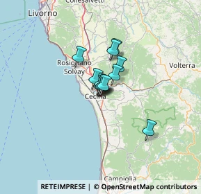 Mappa Via Enrico Berlinguer, 57023 Cecina LI, Italia (6.36917)