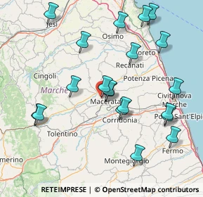 Mappa Via dei Velini, 62100 Macerata MC, Italia (17.441)