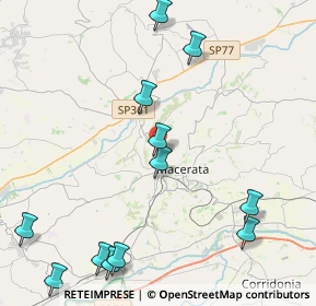 Mappa Via dei Velini, 62100 Macerata MC, Italia (5.45167)