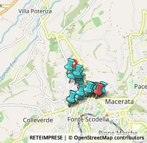 Mappa Via dei Velini, 62100 Macerata MC, Italia (0.7265)