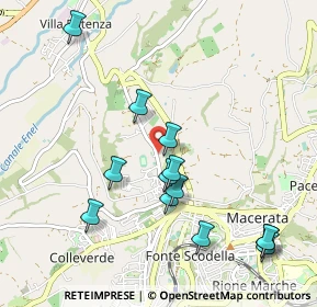 Mappa Via dei Velini, 62100 Macerata MC, Italia (1.07846)