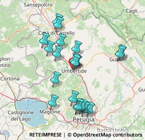 Mappa Via Angelo Celli, 06019 Umbertide PG, Italia (14.3575)