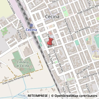Mappa Via Don Minzoni, 31, 57023 Cecina, Livorno (Toscana)