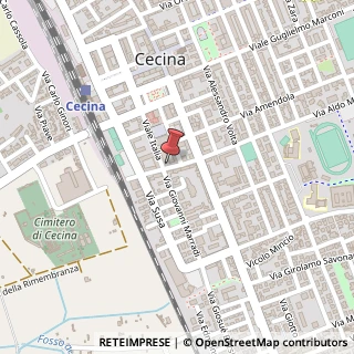 Mappa Via Don Minzoni, 15, 57023 Cecina, Livorno (Toscana)