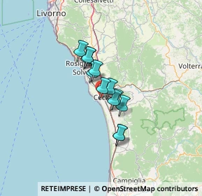 Mappa Via Asiago, 57023 Cecina LI, Italia (8.54)