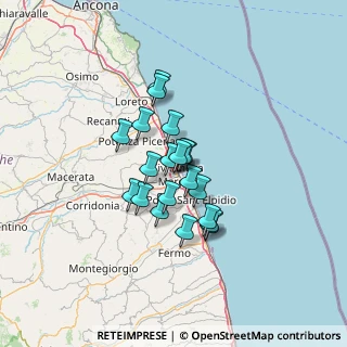 Mappa Via Machiavelli, 62010 Civitanova Marche MC, Italia (9.383)