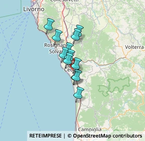 Mappa Via Vincenzo Bellini, 57023 Cecina LI, Italia (8.77833)