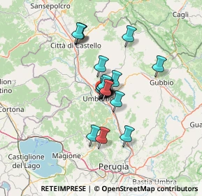 Mappa Via Galileo Galilei, 06019 Umbertide PG, Italia (8.174)