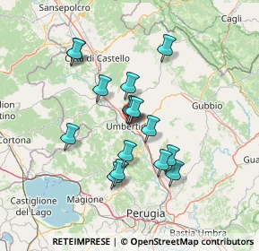 Mappa Via Galileo Galilei, 06019 Umbertide PG, Italia (11.9275)