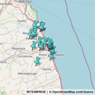 Mappa Via S. Marone, 62012 Civitanova Marche MC, Italia (9.352)
