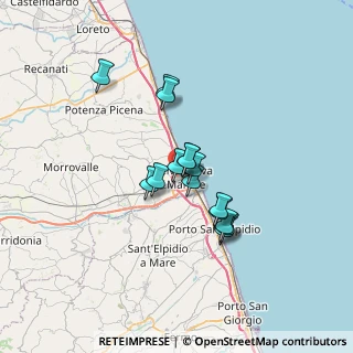 Mappa 62012 Civitanova Marche MC, Italia (5.06667)