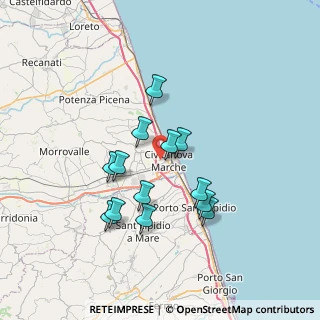 Mappa 62012 Civitanova Marche MC, Italia (6.27615)